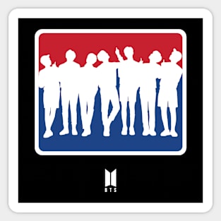 BTS Group Red-Blue Sticker